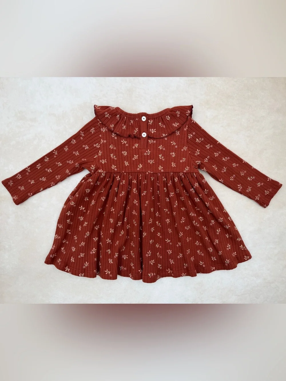 🆕 Rylee + Cru Rust Floral Ruffle Dress